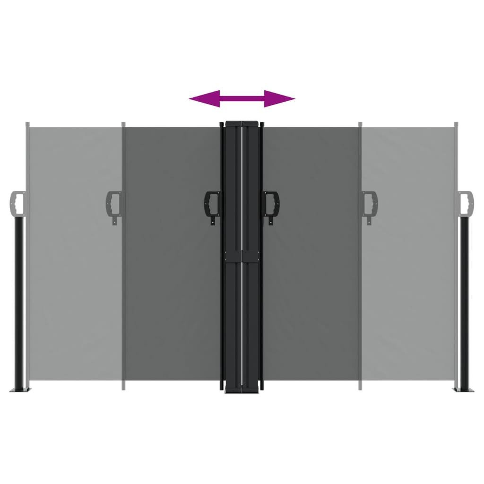 Voir la diapositive 5 : VIDAXL Auvent lateral retractable anthracite 140x600 cm