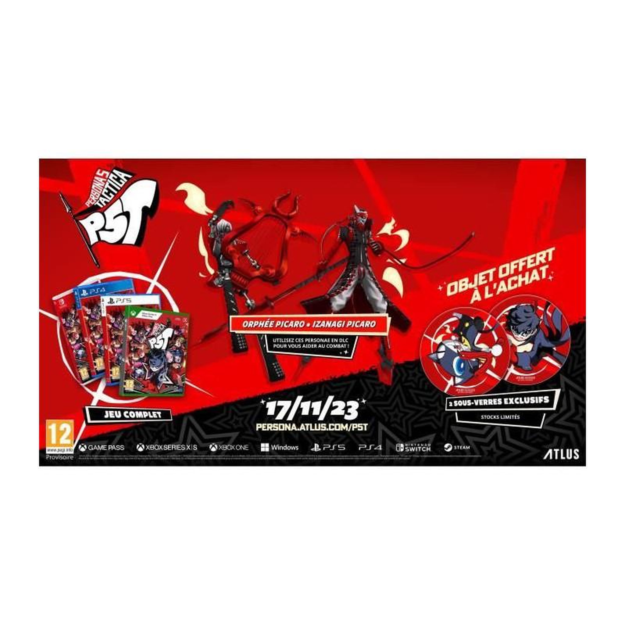 Voir la diapositive 2 : Sega Persona 5 Tactica - Jeu Xbox Series X et Xbox One