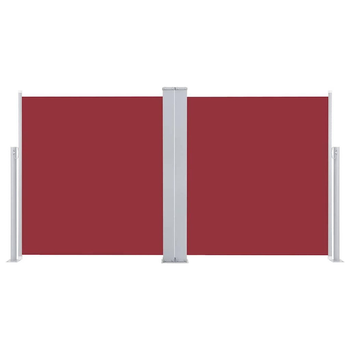 VIDAXL Auvent lateral retractable Rouge 100 x 600 cm