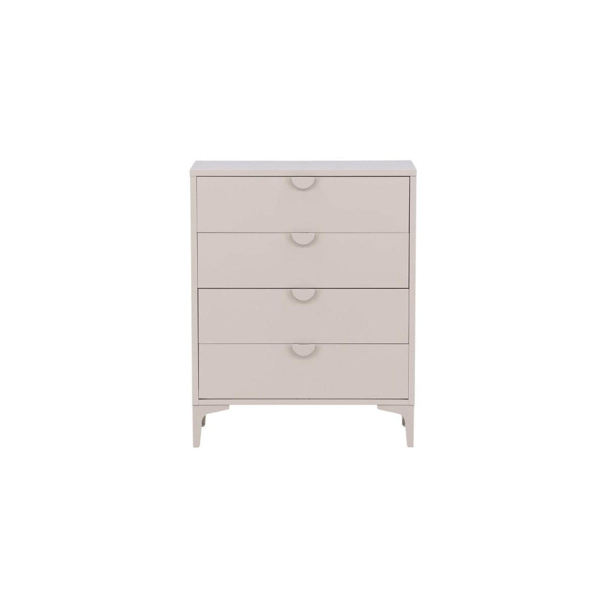 Voir la diapositive 2 : Paris Prix Commode 4 tiroirs  piring  98cm beige