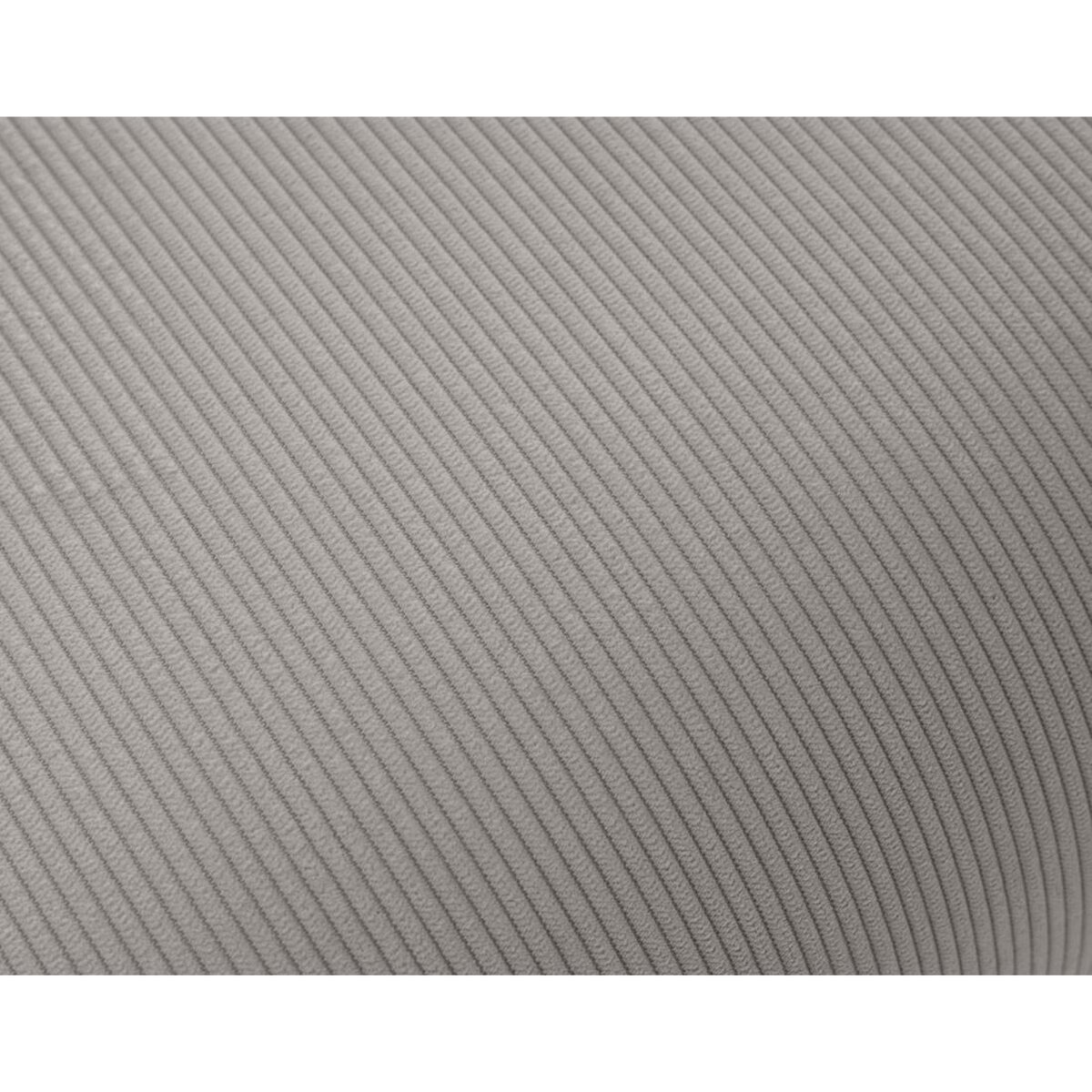 LISA DESIGN Albane - pouf en velours côtelé pieds bois foncé