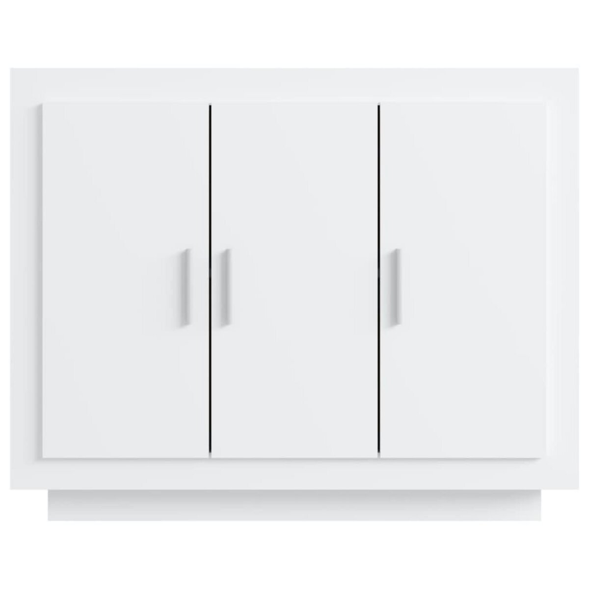 VIDAXL Buffet blanc 92x35x75 cm bois d'ingenierie