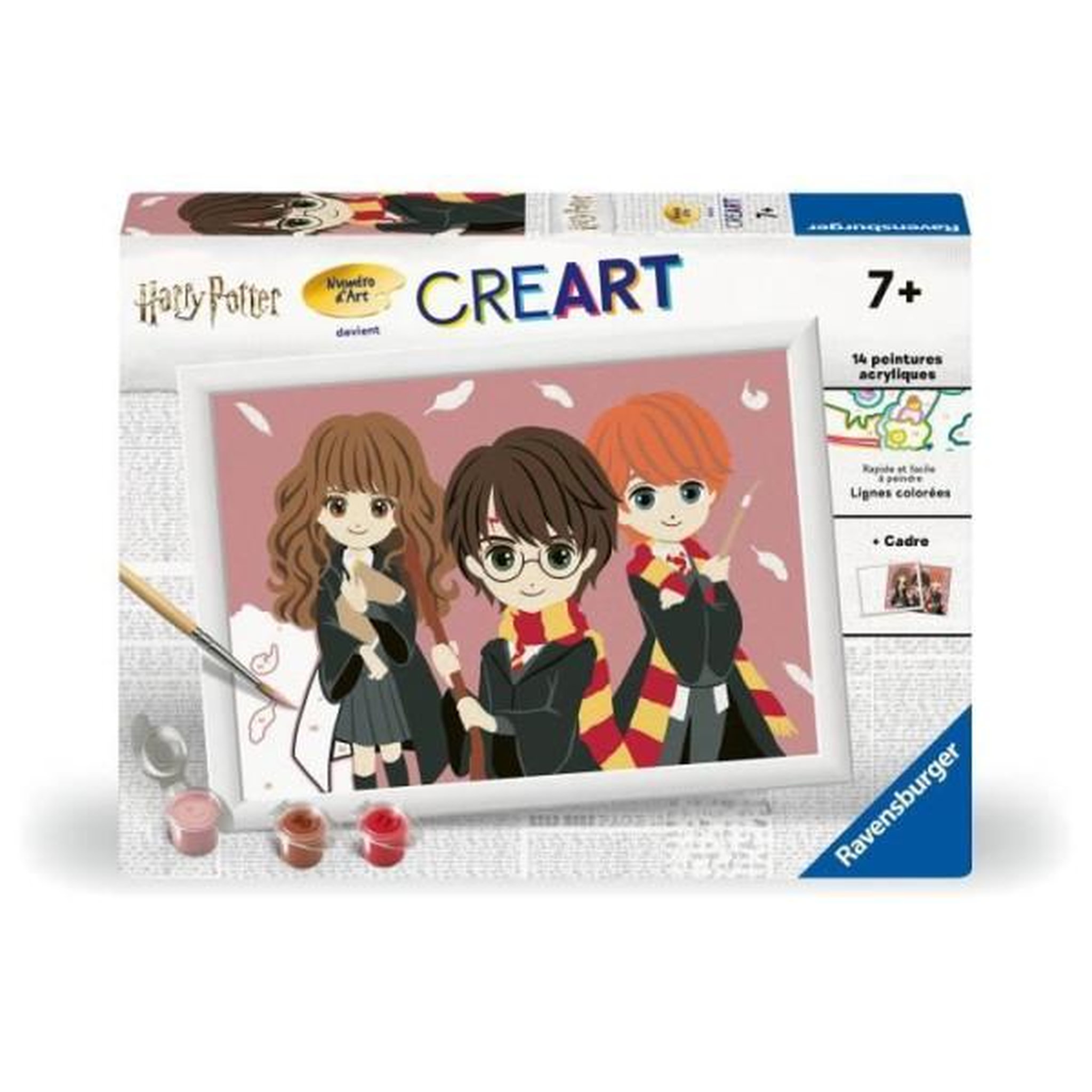 RAVENSBURGER Set de peinture par numéro - ravensburger - creart kids - portrait de groupe - 18x24cm - enfants