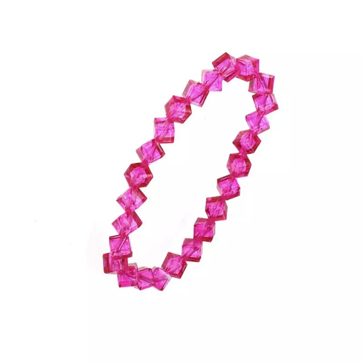 SC CRYSTAL Bracelet orné de perles en cristal rose