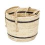 Voir la diapositive 3 : Paris Prix Lot de 3 Paniers de Rangement  Bicolore  36cm Beige