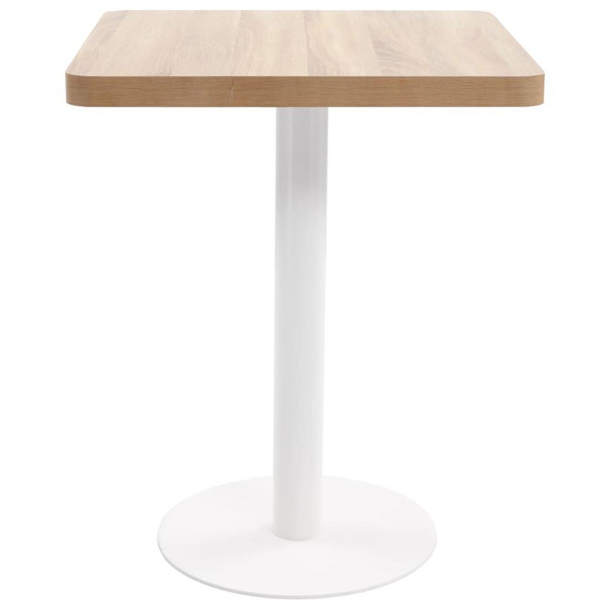 VIDAXL Table de bistro Marron clair 60x60 cm MDF