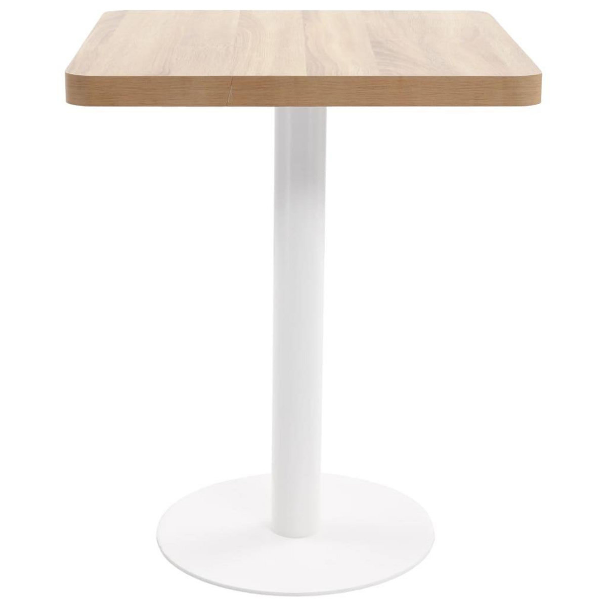 VIDAXL Table de bistro Marron clair 60x60 cm MDF