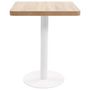 Voir la diapositive 2 : VIDAXL Table de bistro Marron clair 60x60 cm MDF