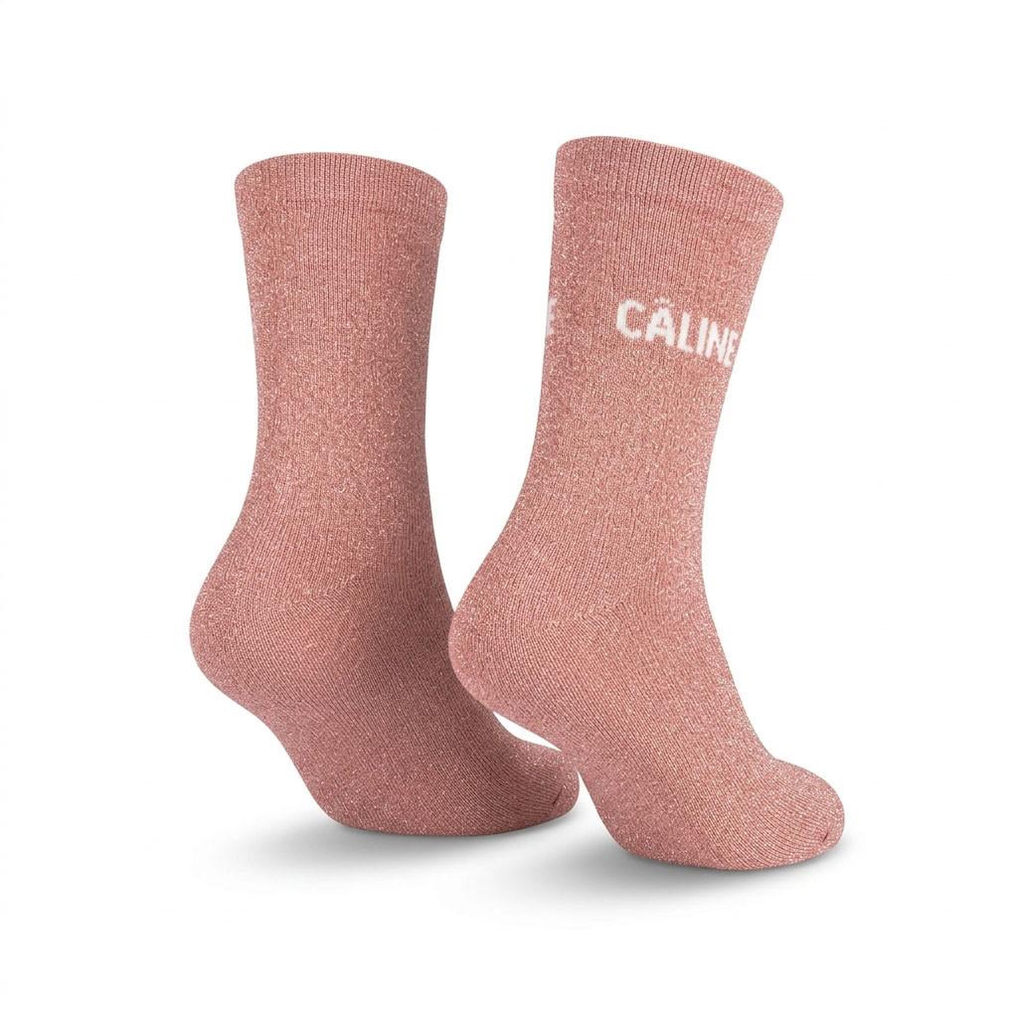 Voir la diapositive 3 : OZABI Chaussettes Femme Lurex Message Humoristique