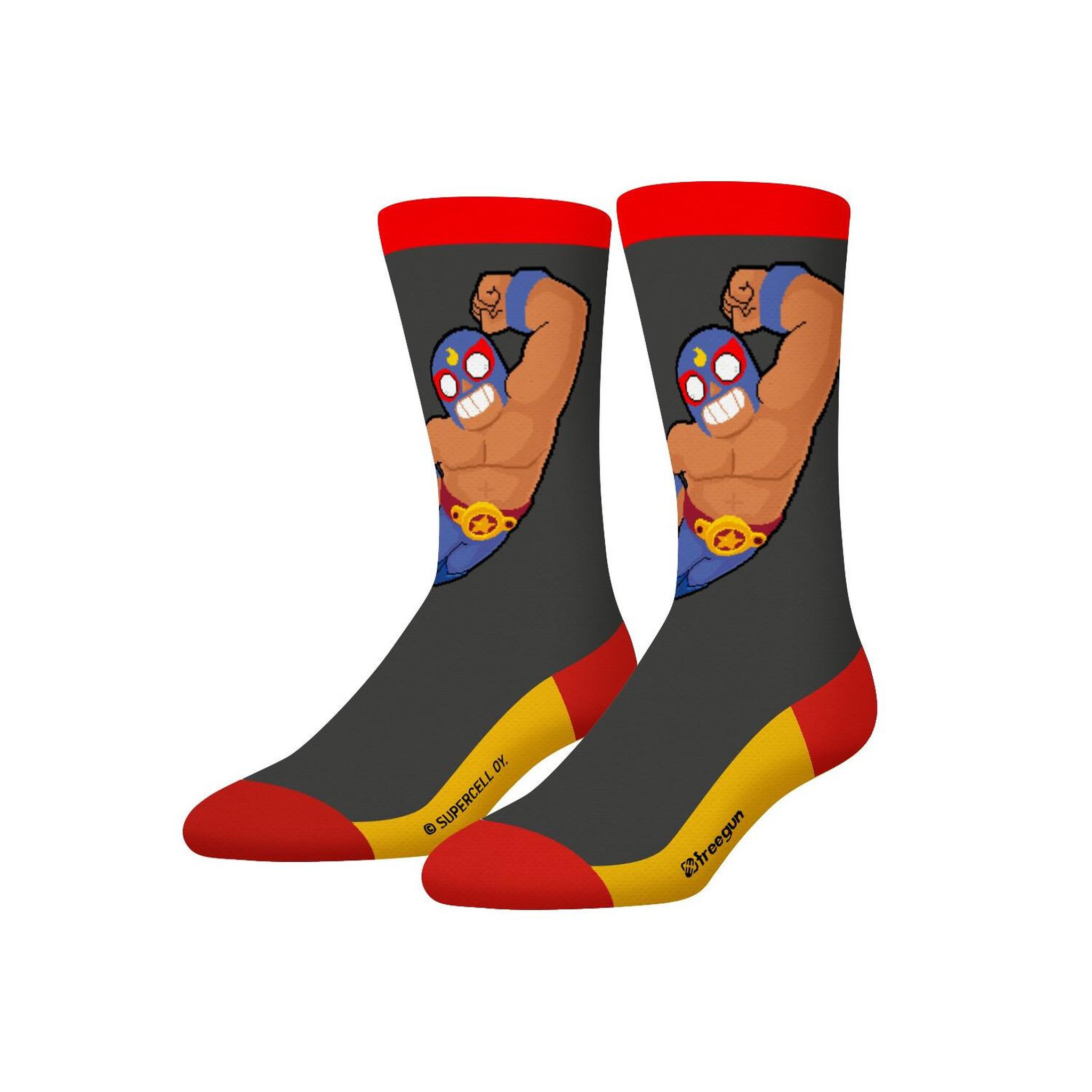 Voir la diapositive 5 : FREEGUN Lot de 4 paires de chaussettes enfant Brawl Stars