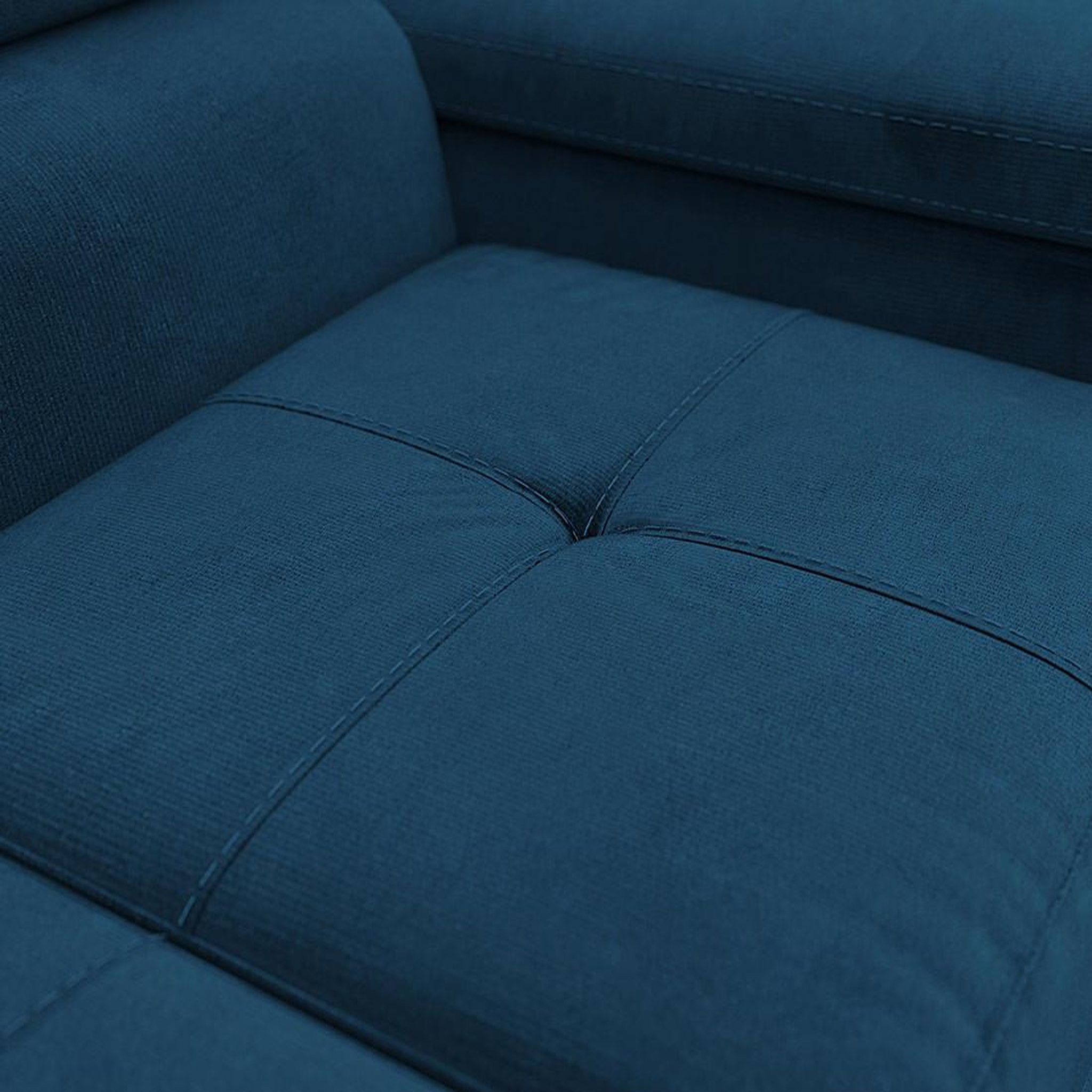Voir la diapositive 4 : BEST MOBILIER Pablo - canapé droit 2 places avec têtières ajustables - en velours