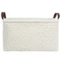 Voir la diapositive 4 : The Home Deco Factory Lot de 3 paniers de rangement en bouclette - Blanc