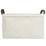 Voir la diapositive 4 : The Home Deco Factory Lot de 3 paniers de rangement en bouclette - Blanc