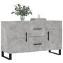 Voir la diapositive 3 : VIDAXL Buffet gris beton 100x36x60 cm bois d'ingenierie