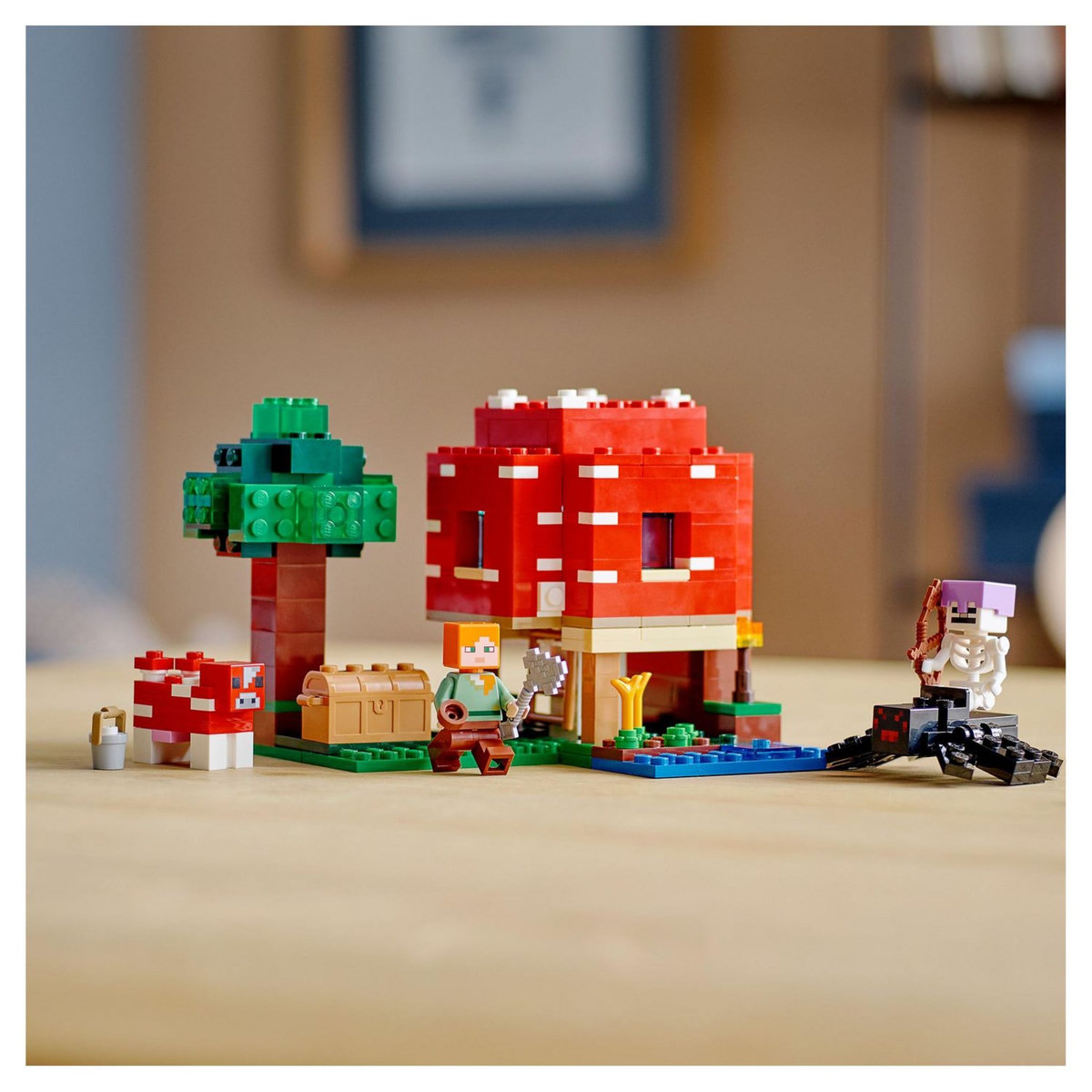 LEGO Minecraft 21179 - La Maison Champignon Set Jouet Maison, Cadeau pour Enfants dès 8 ans