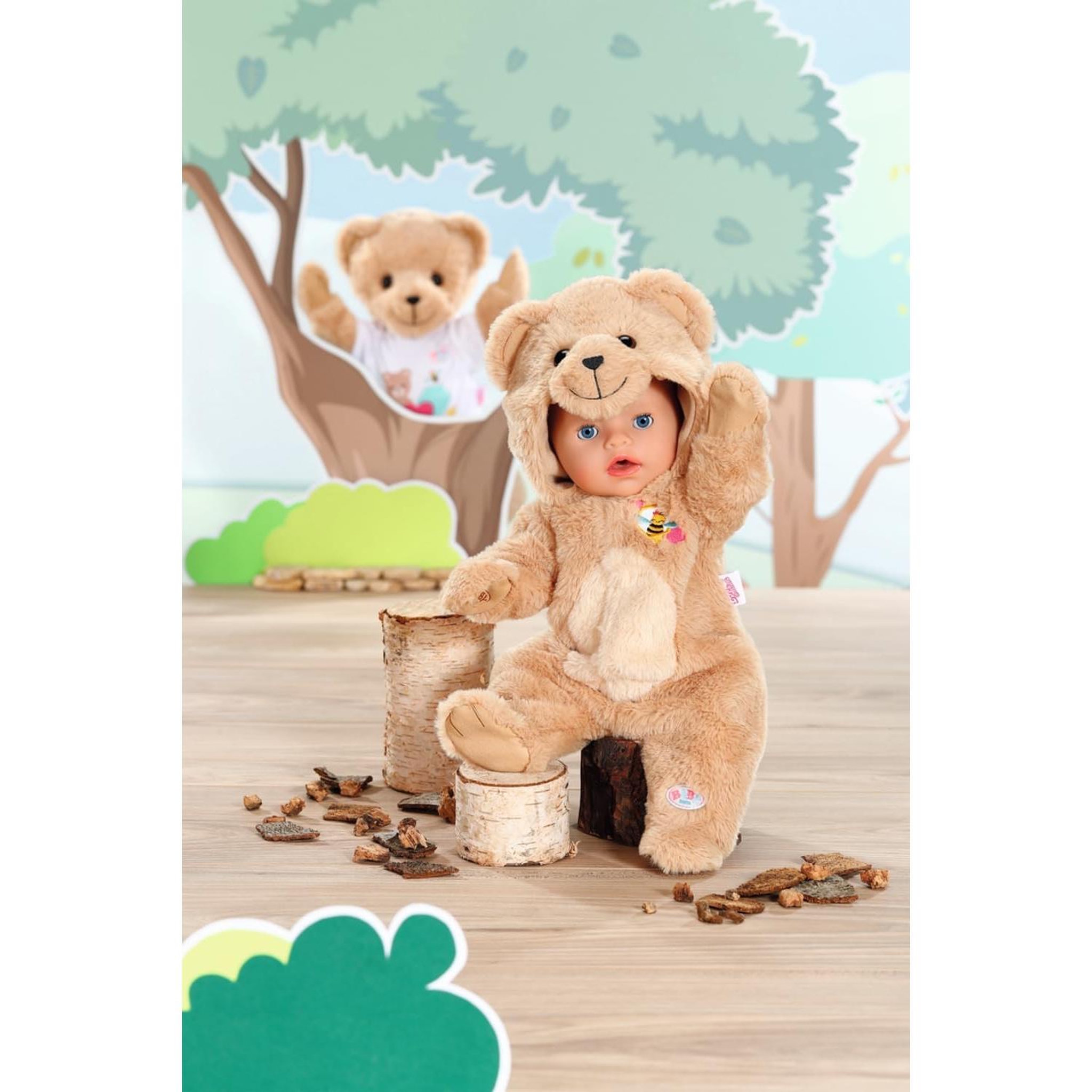 Voir la diapositive 5 : Zapf Creation BABY born - Tenue d'ours pour poupée