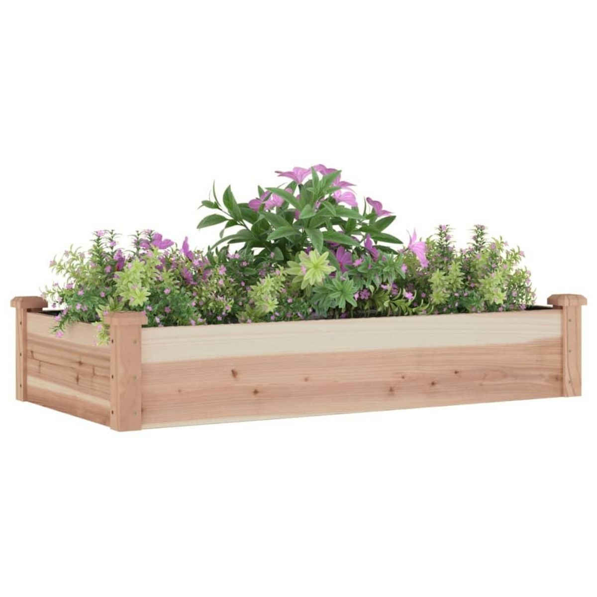 VIDAXL Lit sureleve de jardin doublure 120x60x25 cm bois massif sapin