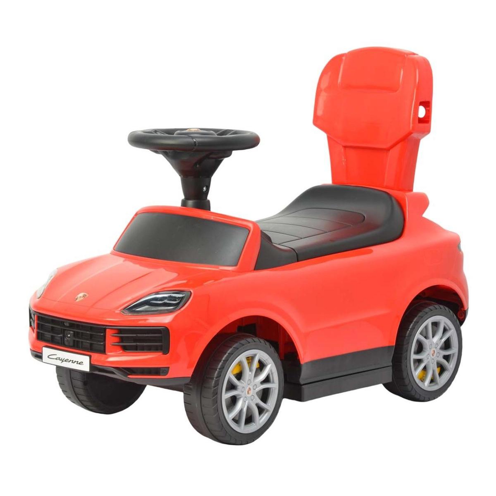 Voir la diapositive 2 : MILLY MALLY Porteur avec canne Porsche Cayenne Rouge