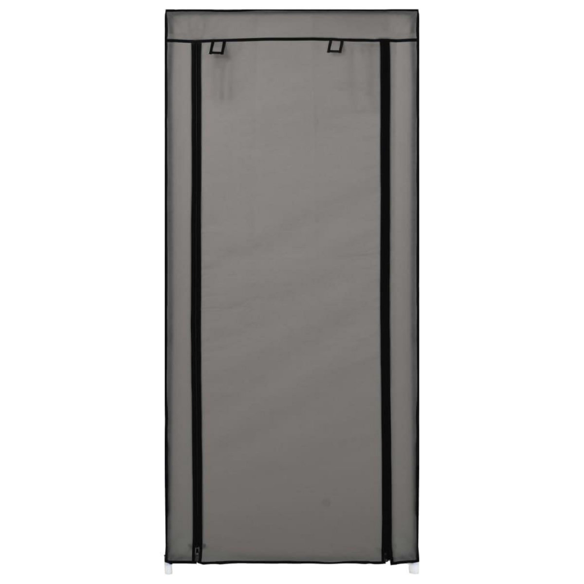 VIDAXL Armoire a chaussures avec housse Gris 58x28x106 cm Tissu