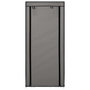 Voir la diapositive 4 : VIDAXL Armoire a chaussures avec housse Gris 58x28x106 cm Tissu