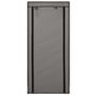 Voir la diapositive 4 : VIDAXL Armoire a chaussures avec housse Gris 58x28x106 cm Tissu