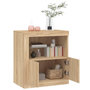 Voir la diapositive 5 : VIDAXL Buffet avec lumieres LED chene sonoma 60,5x37x67 cm