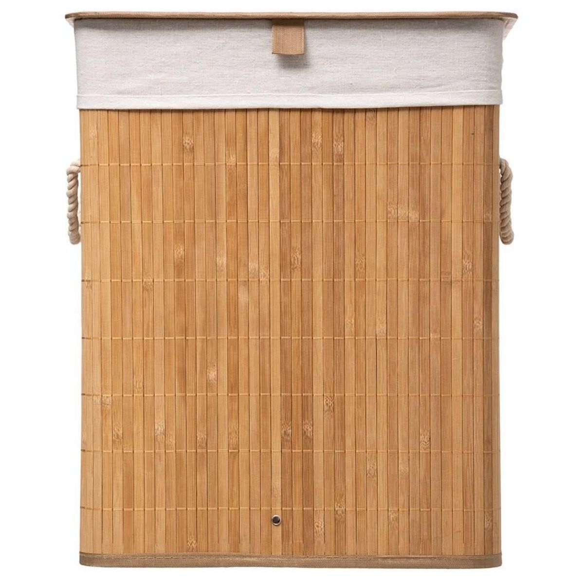 ATMOSPHERA Panier à linge bambou naturel
