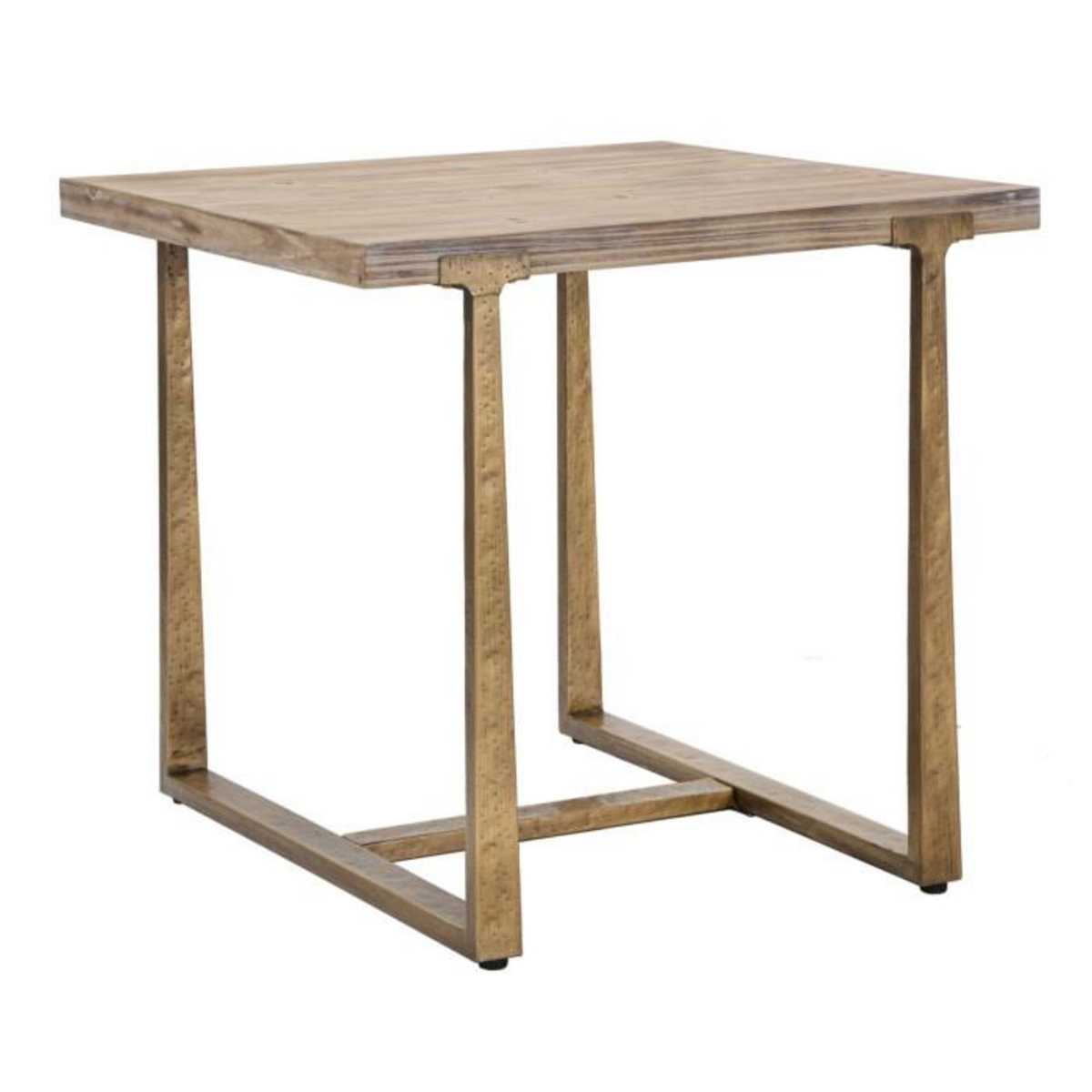 Paris Prix Table à Manger Carrée Effet Bois  Ankara  80cm Naturel