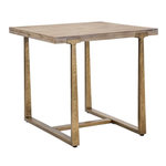 Paris Prix Table à Manger Carrée Effet Bois  Ankara  80cm Naturel