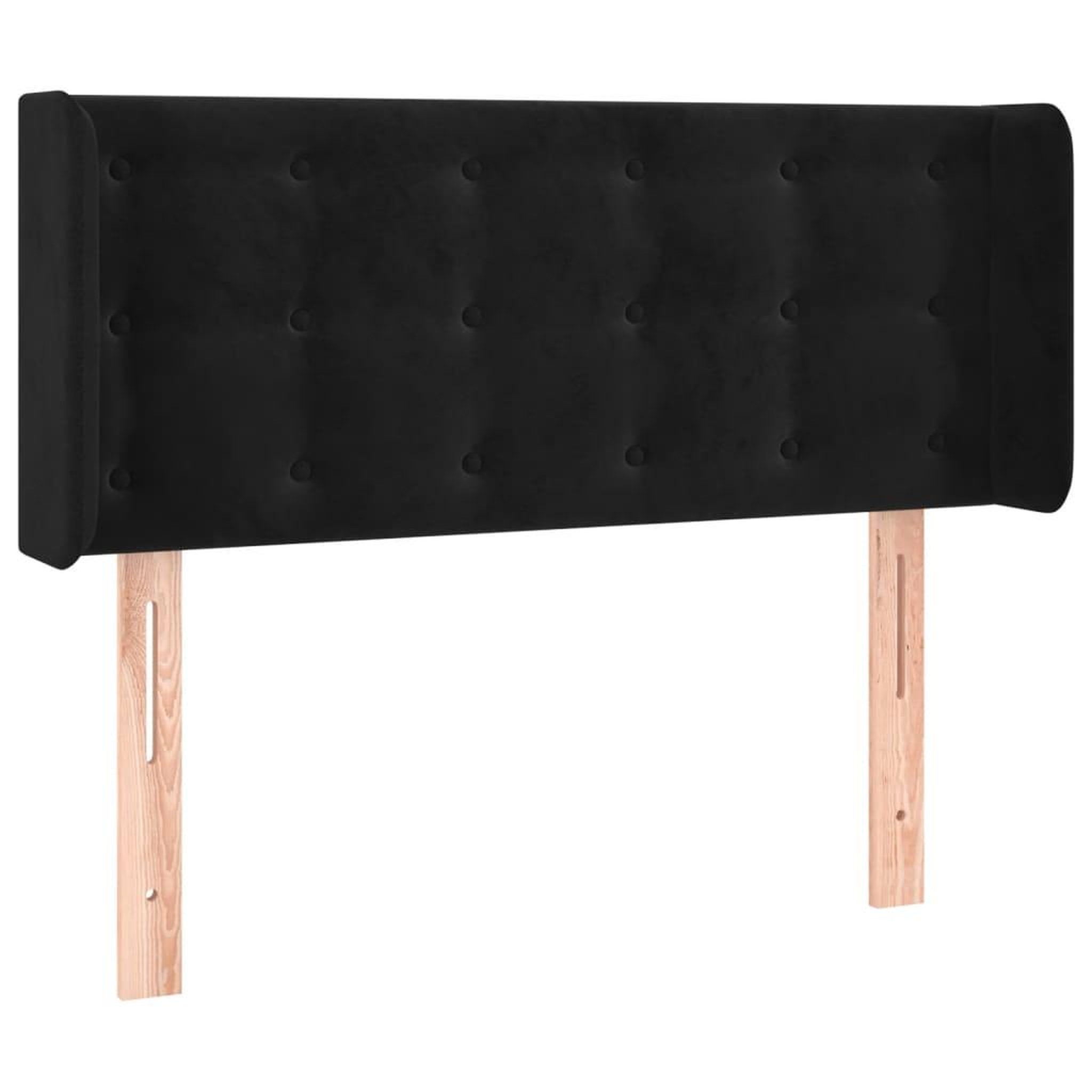 Voir la diapositive 3 : VIDAXL Tete de lit a LED Noir 83x16x78/88 cm Velours