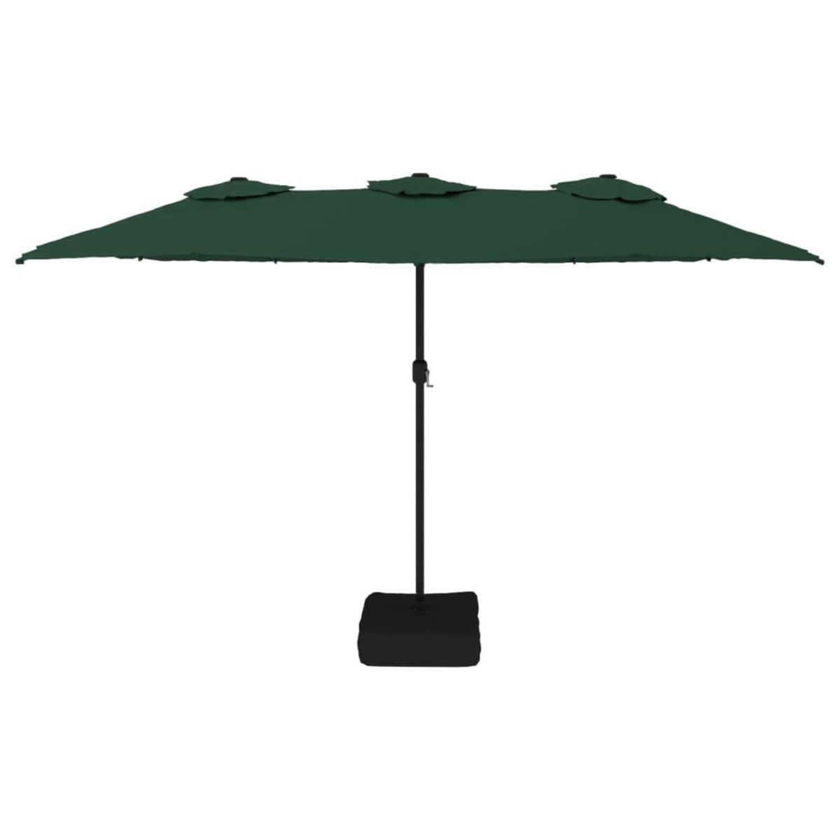 VIDAXL Parasol a double tete vert 449x265 cm