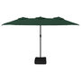 Voir la diapositive 3 : VIDAXL Parasol a double tete vert 449x265 cm