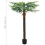 Voir la diapositive 6 : VIDAXL Palmier Phoenix artificiel avec pot 215 cm Vert