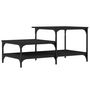 Voir la diapositive 2 : VIDAXL Table basse noir 100x50,5x45 cm bois d'ingenierie