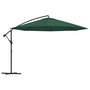 Voir la diapositive 2 : VIDAXL Parasol de jardin en porte-a-faux 3,5 m vert