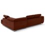 Voir la diapositive 4 : LISA DESIGN Zaria - canapé d'angle droit 5 places convertible avec coffre et têtières en velours côtelé grosses côtes