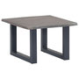 Voir la diapositive 1 : VIDAXL Table basse avec bord naturel Gris 60x60x40 cm Bois d'acacia