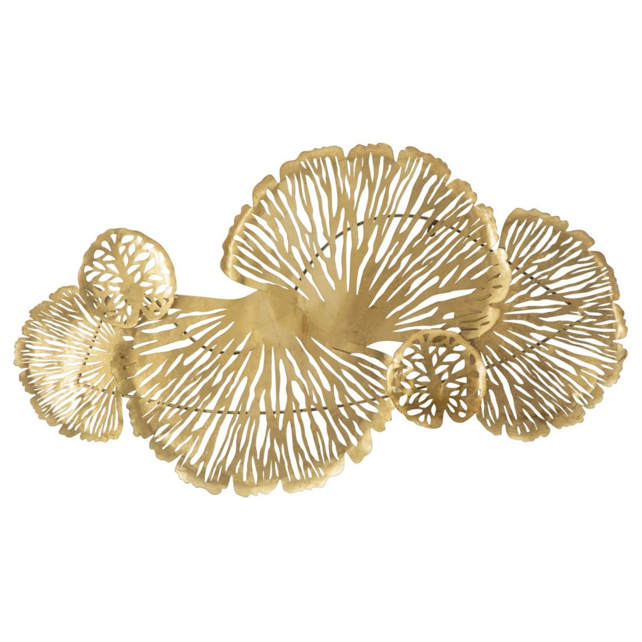 Paris Prix Décoration murale horizontale en métal  iris  115cm or