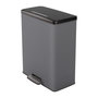 Voir la diapositive 1 : CURVER Poubelle Rectangle - DECO BIN - CURVER - 65L - Grande capacité - 49 x 32 x 61 cm - Anthracite