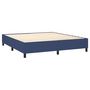 Voir la diapositive 4 : VIDAXL Sommier a lattes de lit avec matelas Bleu 180x200 cm Tissu
