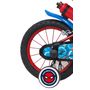Voir la diapositive 2 : Marvel Vélo enfant 14'' - Modèle Spiderman - pour enfant de 95 à 110 cm avec stabilisateurs - Plaque décorative avant - Porte bidon & bidon - 2 freins & Roues gonflables