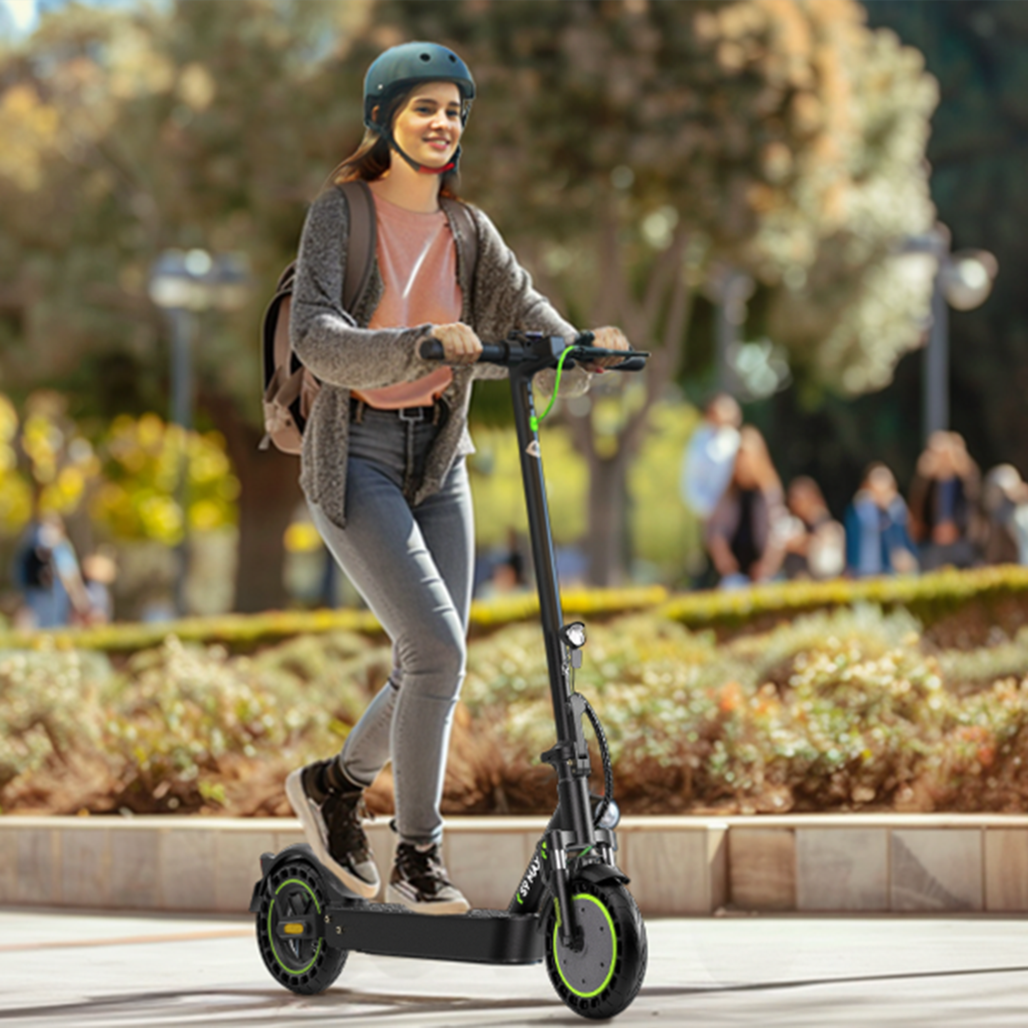 Voir la diapositive 5 : ISINWHEEL Trottinette électrique pour adultes iSinwheel S9MAX, pneus pleins 10 , pliable, noir