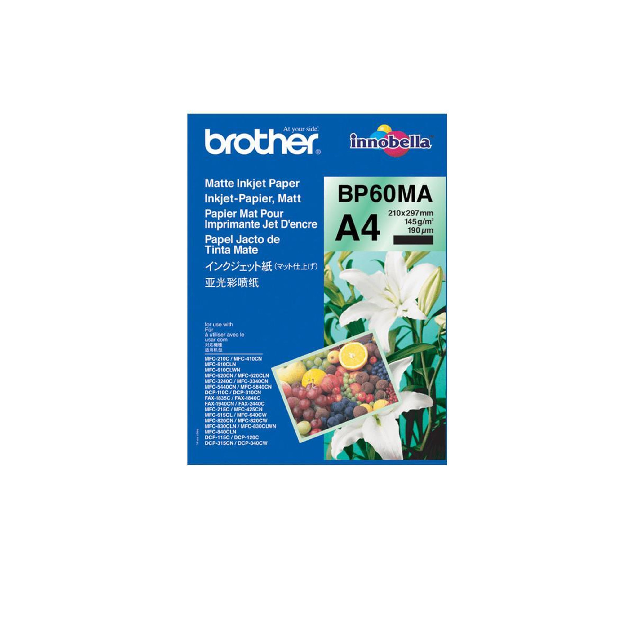 Brother Brother bp-60ma papier jet d'encre a4 (210x297 mm) mat 25 feuilles blanc