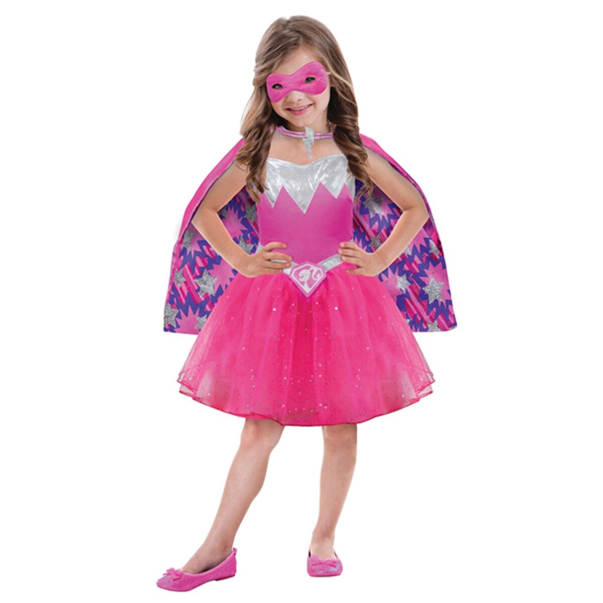 AMSCAN Déguisement Barbie Super Princesse - taille 5/7 ans pas cher 