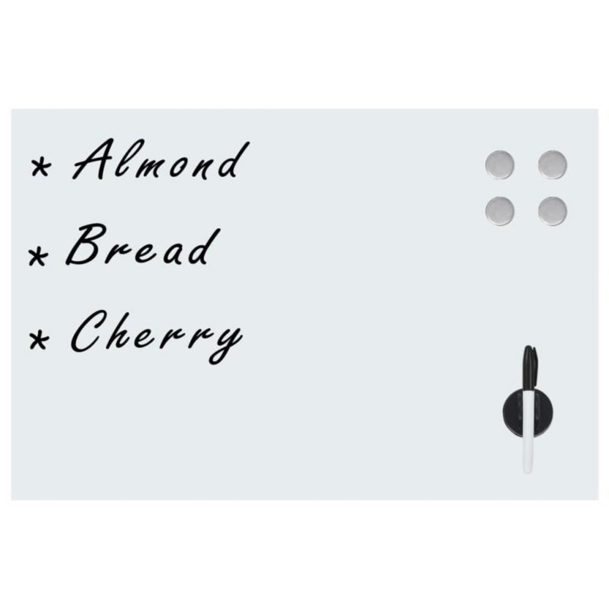 VIDAXL Tableau noir magnétique mural Verre 50x30 cm