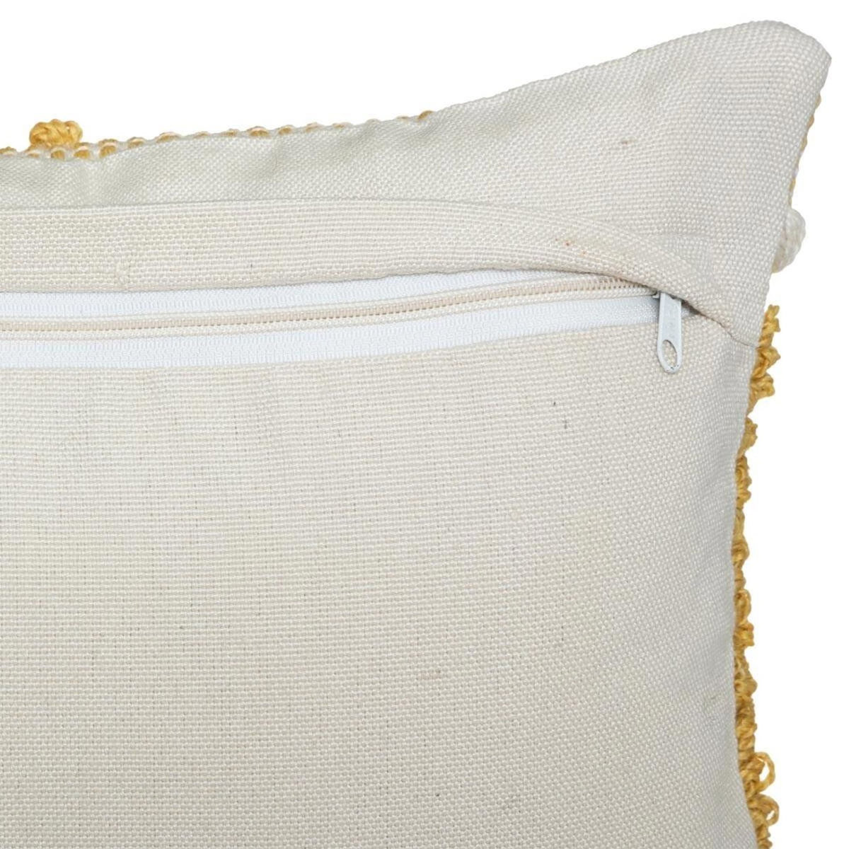 ATMOSPHERA Coussin Déco à Pompons  Row  30x50cm Ocre