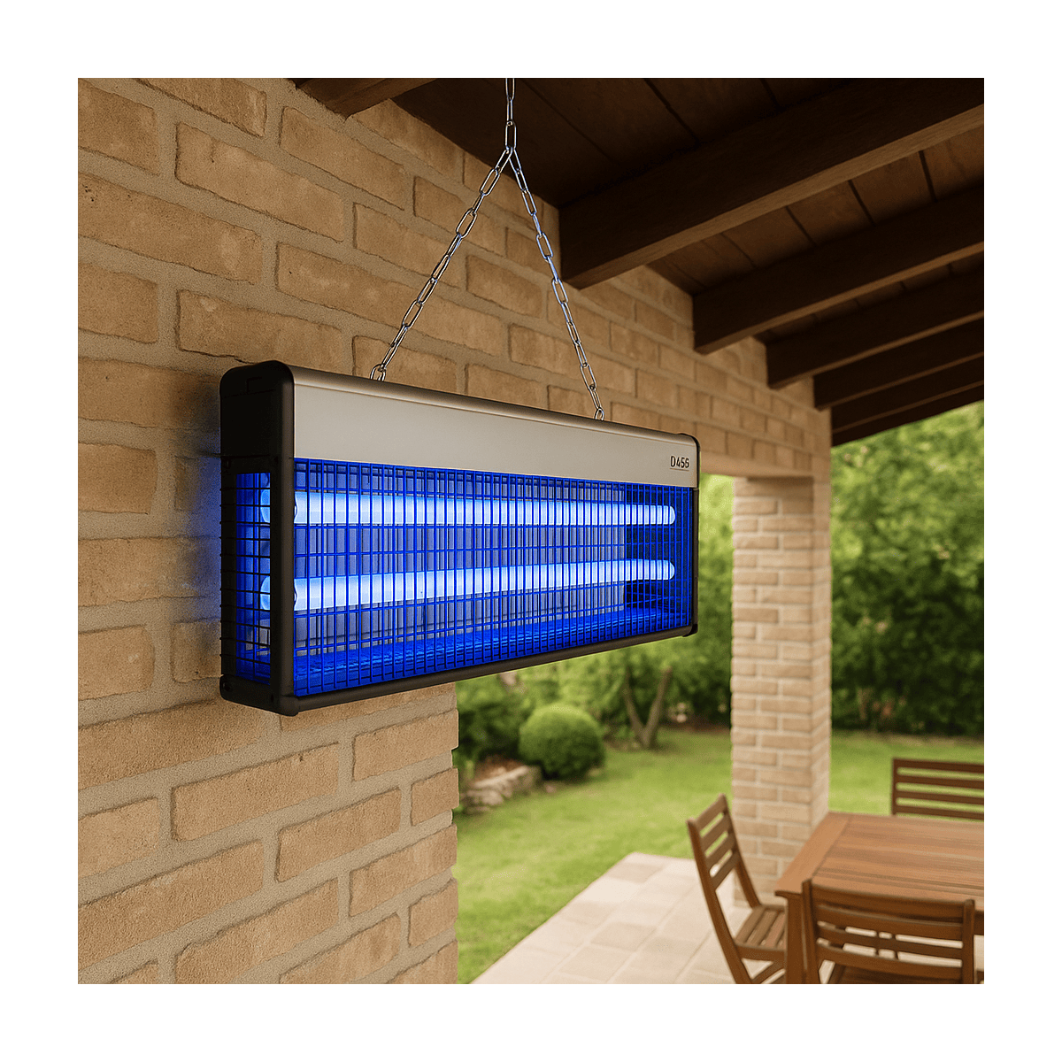 Plein air Lampe Anti Moustiques UV 40W pour Intérieur/Extérieur - Grille Haute Tension 3000V - Piège Moustiques et Mouches - 150 m2