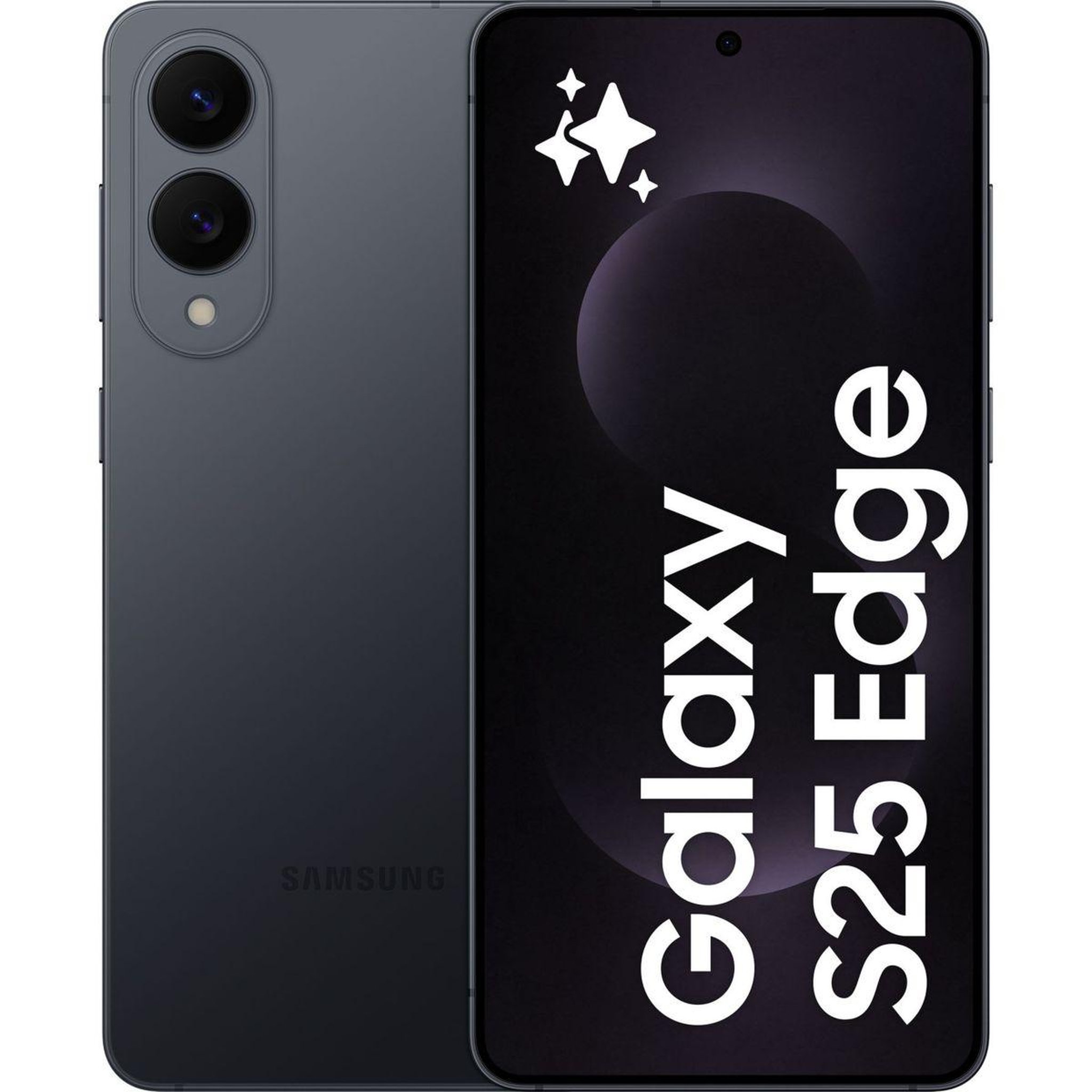 Voir la diapositive 2 : Samsung Smartphone Galaxy S25 Edge Noir Titane 256Go