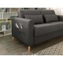 Voir la diapositive 5 : LISA DESIGN Timo - canapé 3 places convertible express couchage quotidien 140 cm matelas 12 cm en tissu