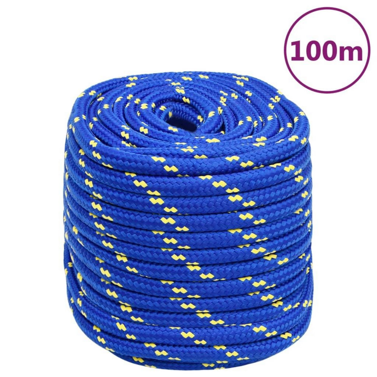 VIDAXL Corde de bateau Bleu 16 mm 100 m Polypropylene